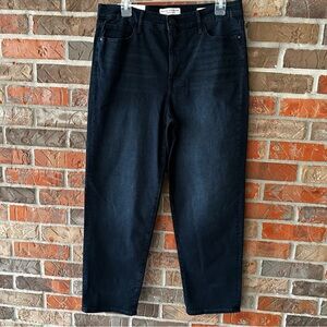 NWT Social Standard by Sanctuary slim straight denim jeans - size 12/31 blk